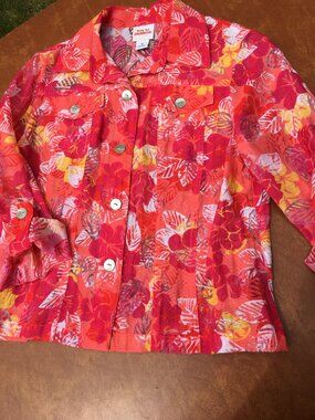 Ladies' Tropical Floral Top Sz. 8